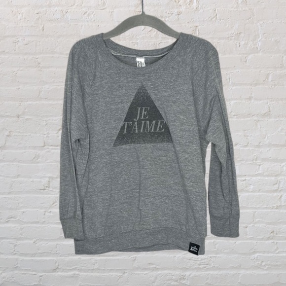 Whistle & Flute Other - Whistle & Flute 'Je T'aime' Marled Long-Sleeve